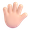 hand with fingers splayed emoji